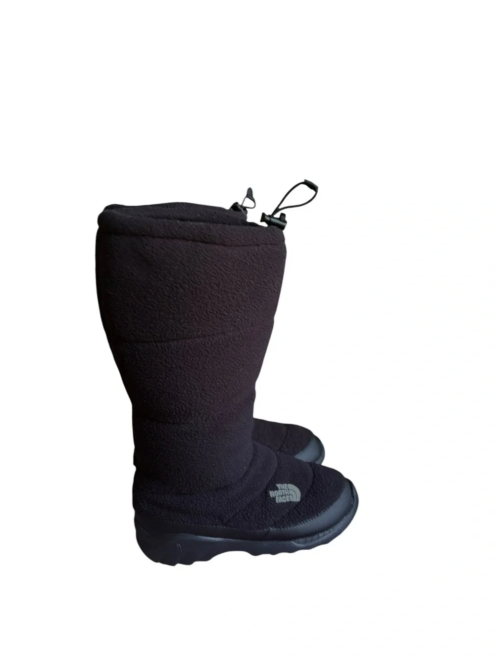 The North Face Heat Seeker Boots Womens Size 7 Black Fleece 200 Gram Insulation.